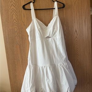 Women's Sleeveless Bubble-Hem A-Line Dress